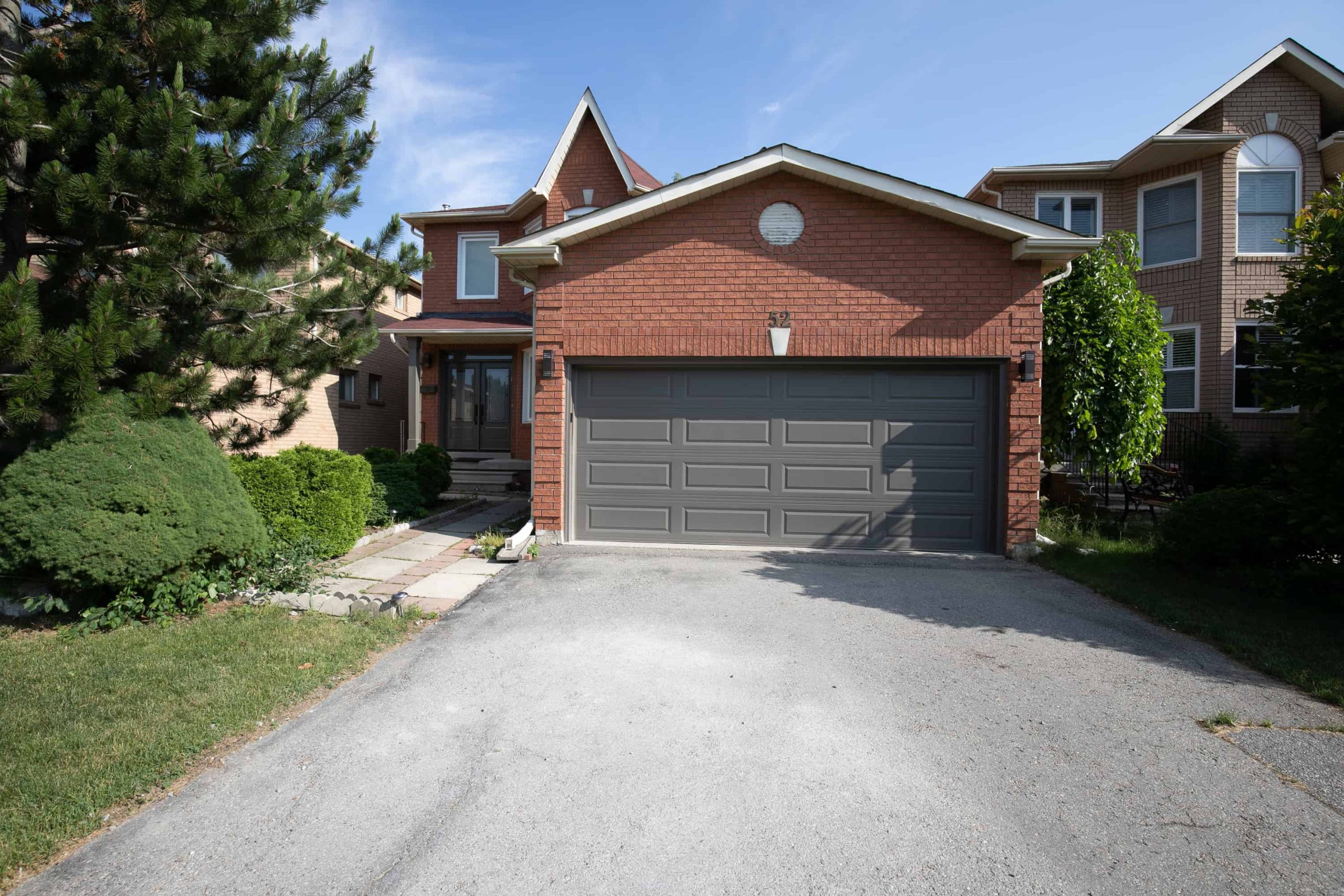 Matching garage and entry doors